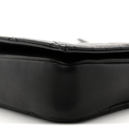 Saint Laurent Lambskin Quilted Monogram Kate 99 Black 10 of 10