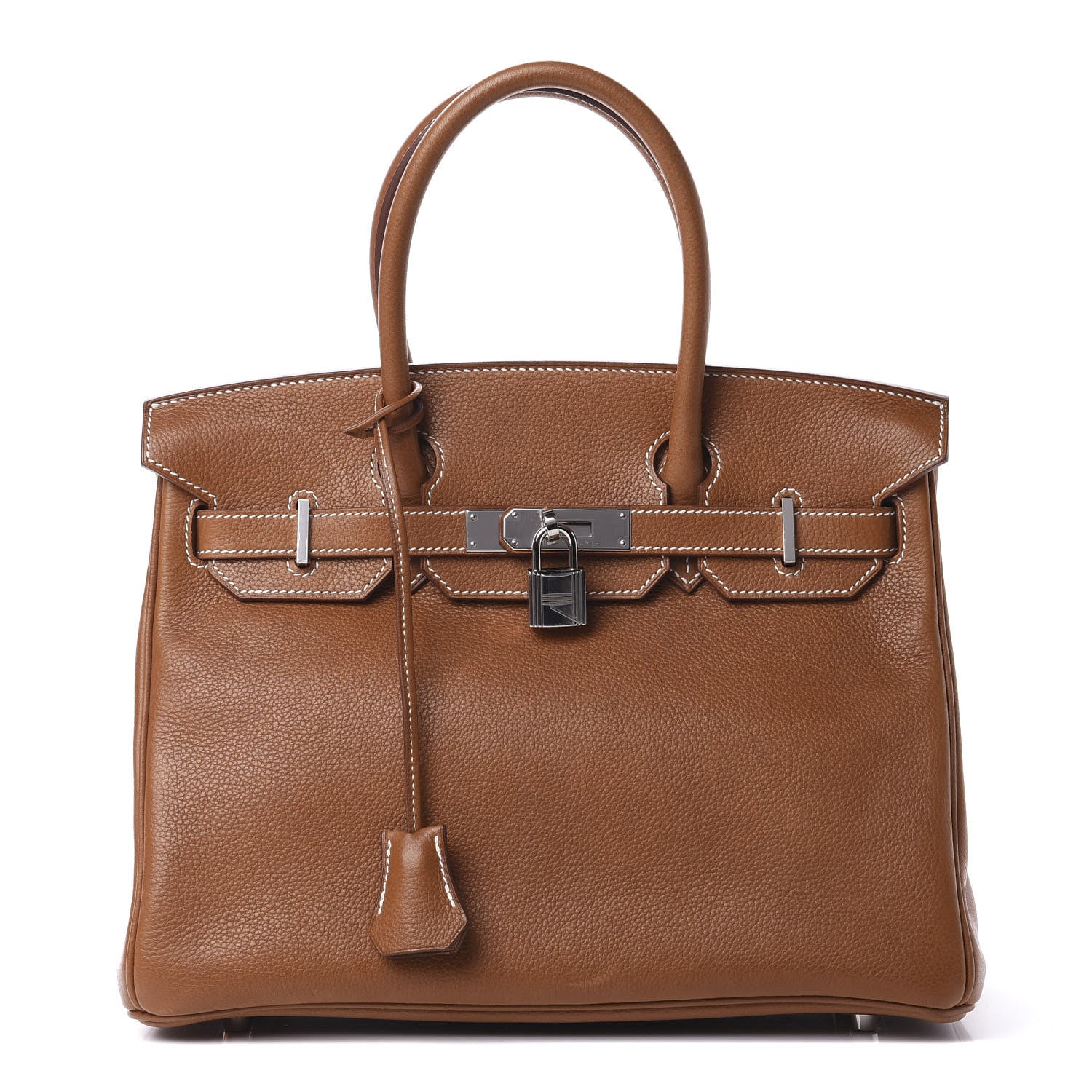 Hermes Natural Barenia Faubourg Birkin 30 Fauve 1 of 12