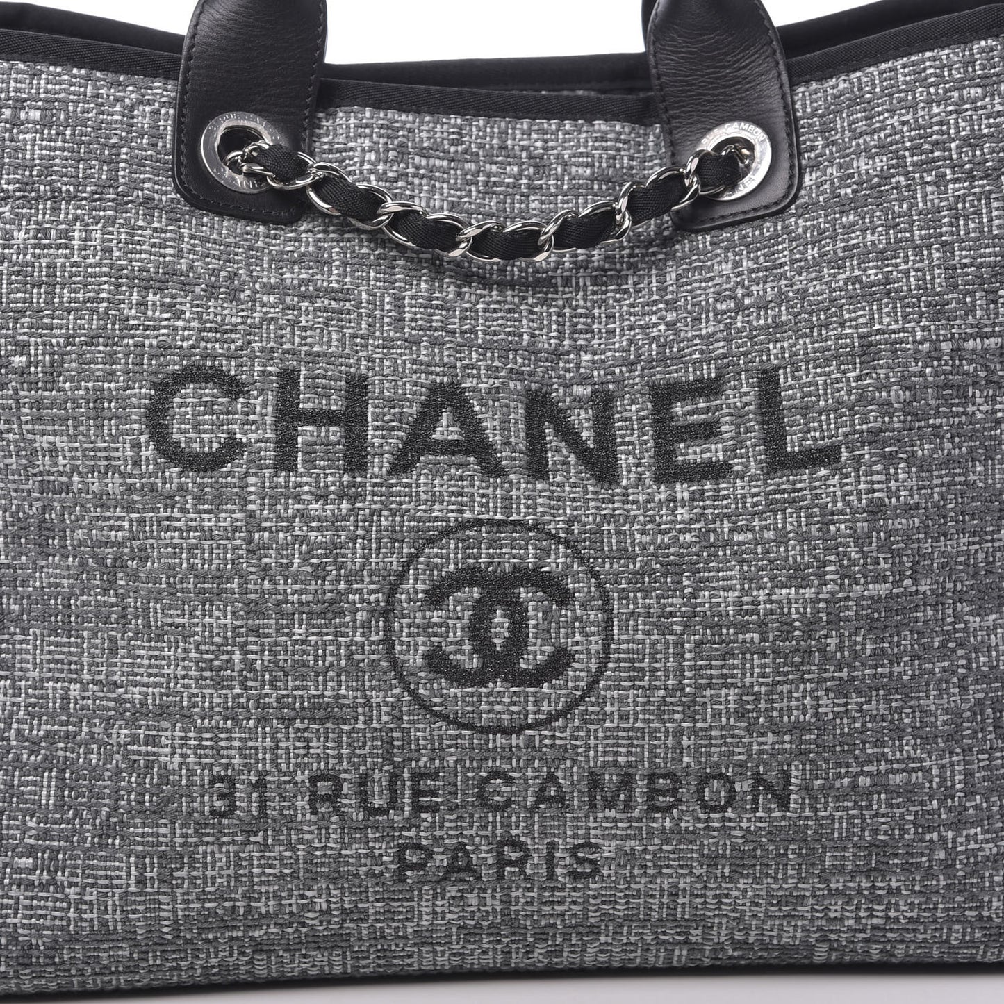 Canvas Medium Deauville Tote Charcoal