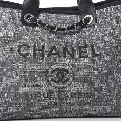 Chanel Canvas Medium Deauville Tote Charcoal 7 of 9