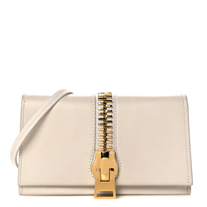 Tom Ford Calfskin Sedgwick Zip Clutch White 1 of 13
