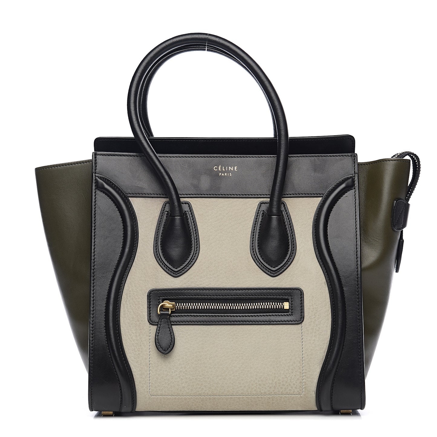 Elephant Calfskin Micro Tri-Color Luggage Chalk