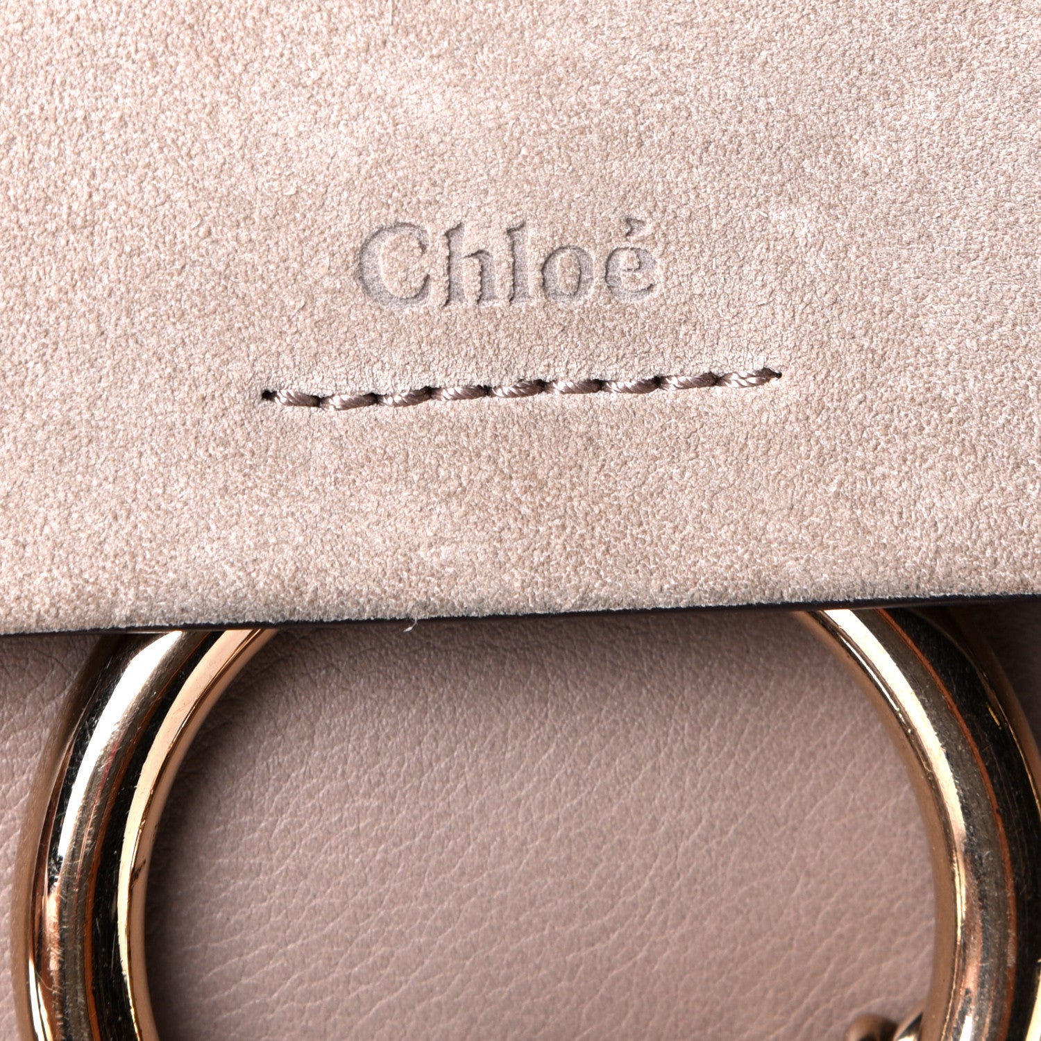 Chloe Suede Calfskin Small Faye Backpack Motty Grey 4 of 8