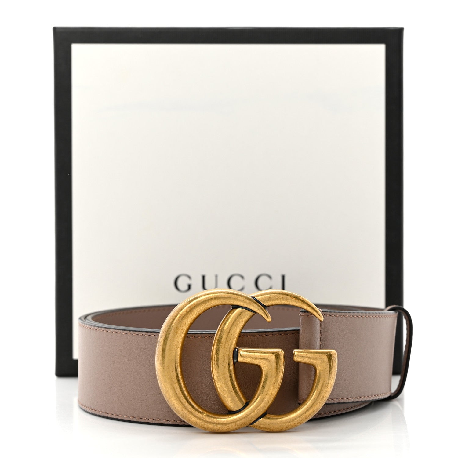 Gucci Calfskin Double G 40mm Belt 90 36 Porcelain Rose 4 of 4