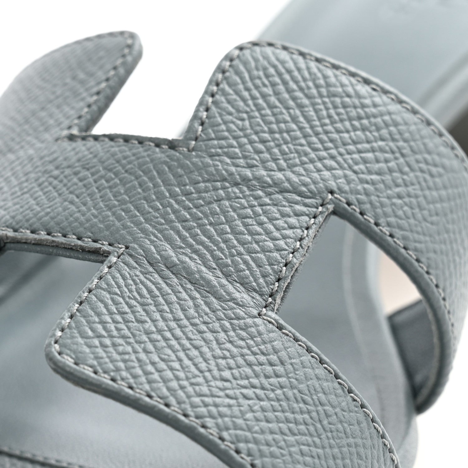 Hermes Epsom Oasis Sandals 37.5 Gris Antarctique 9 of 11