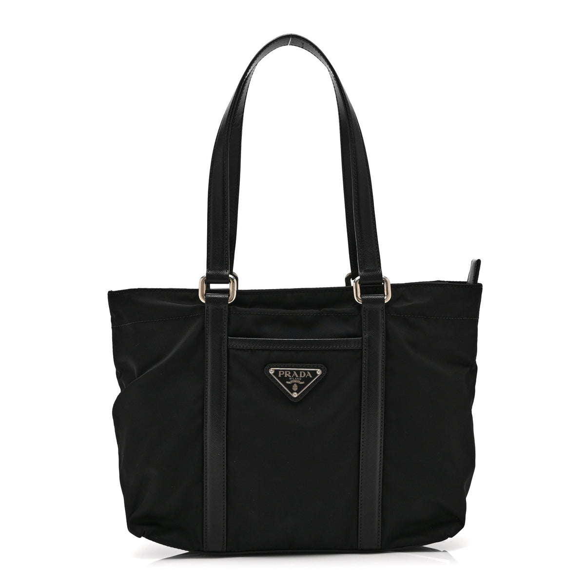 Tessuto Nylon Saffiano Tote Black