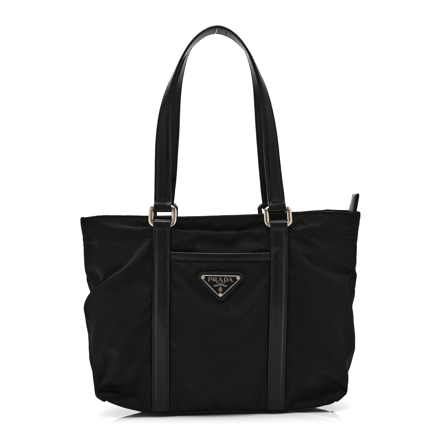 Prada Tessuto Nylon Saffiano Tote Black 1 of 10