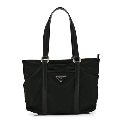 Prada Tessuto Nylon Saffiano Tote Black 1 of 10