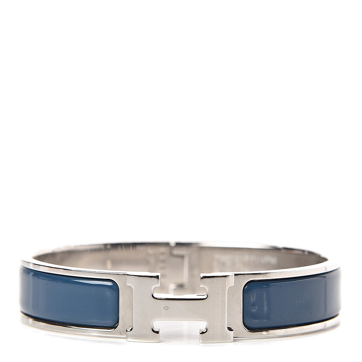 Enamel Narrow Clic Clac H Bracelet PM Bleu De Genes