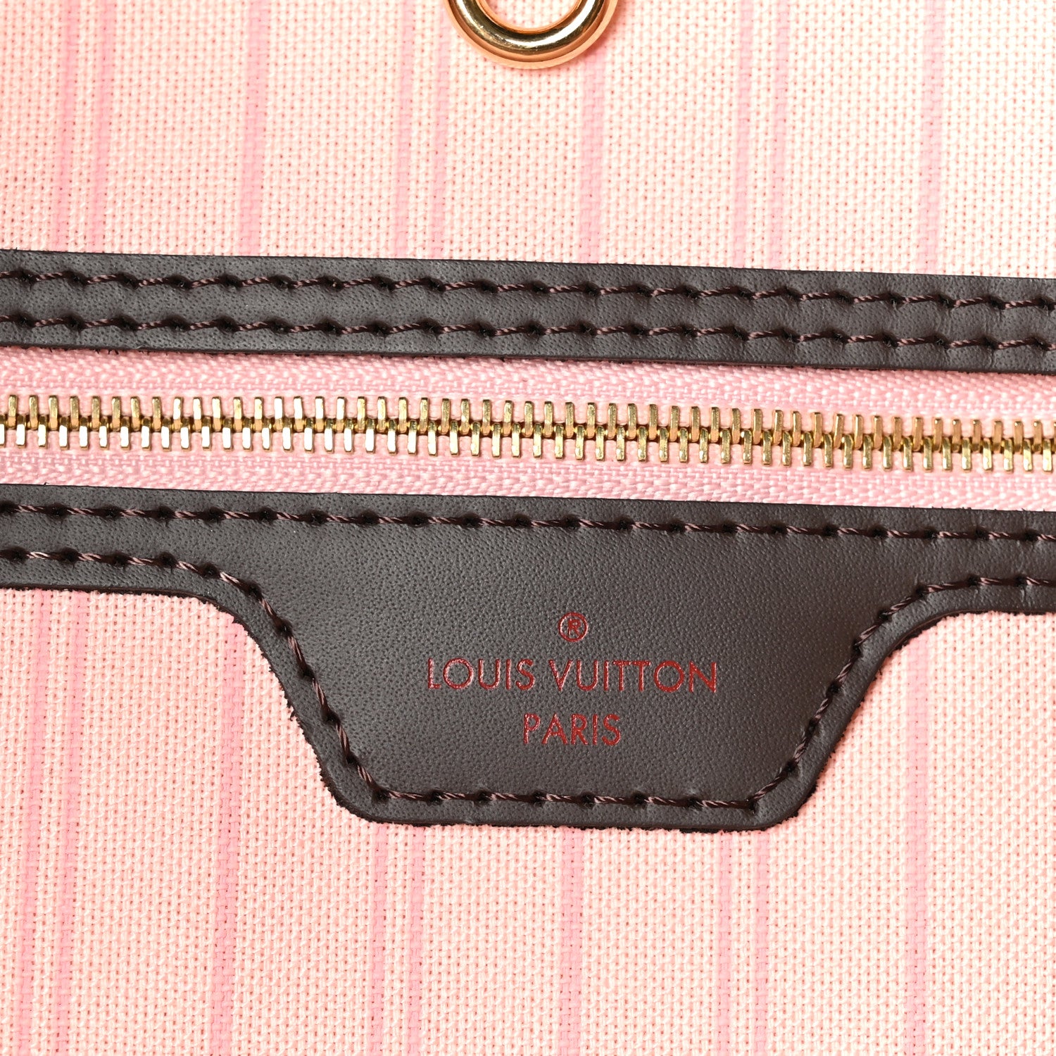 Louis Vuitton Damier Ebene Neo Neverfull MM Rose Ballerine 6 of 10