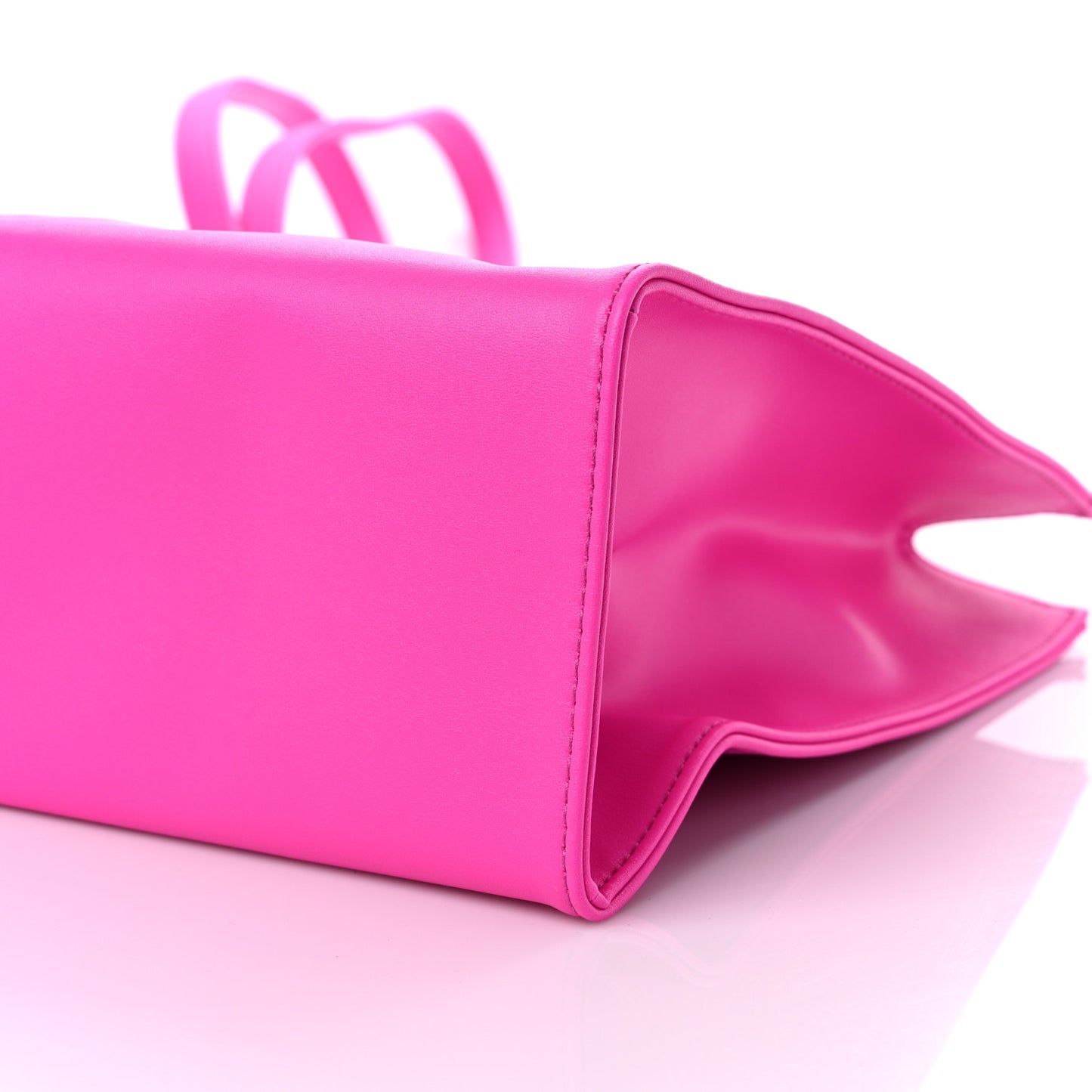 Vegan Leather Medium Shopping Bag Azalea