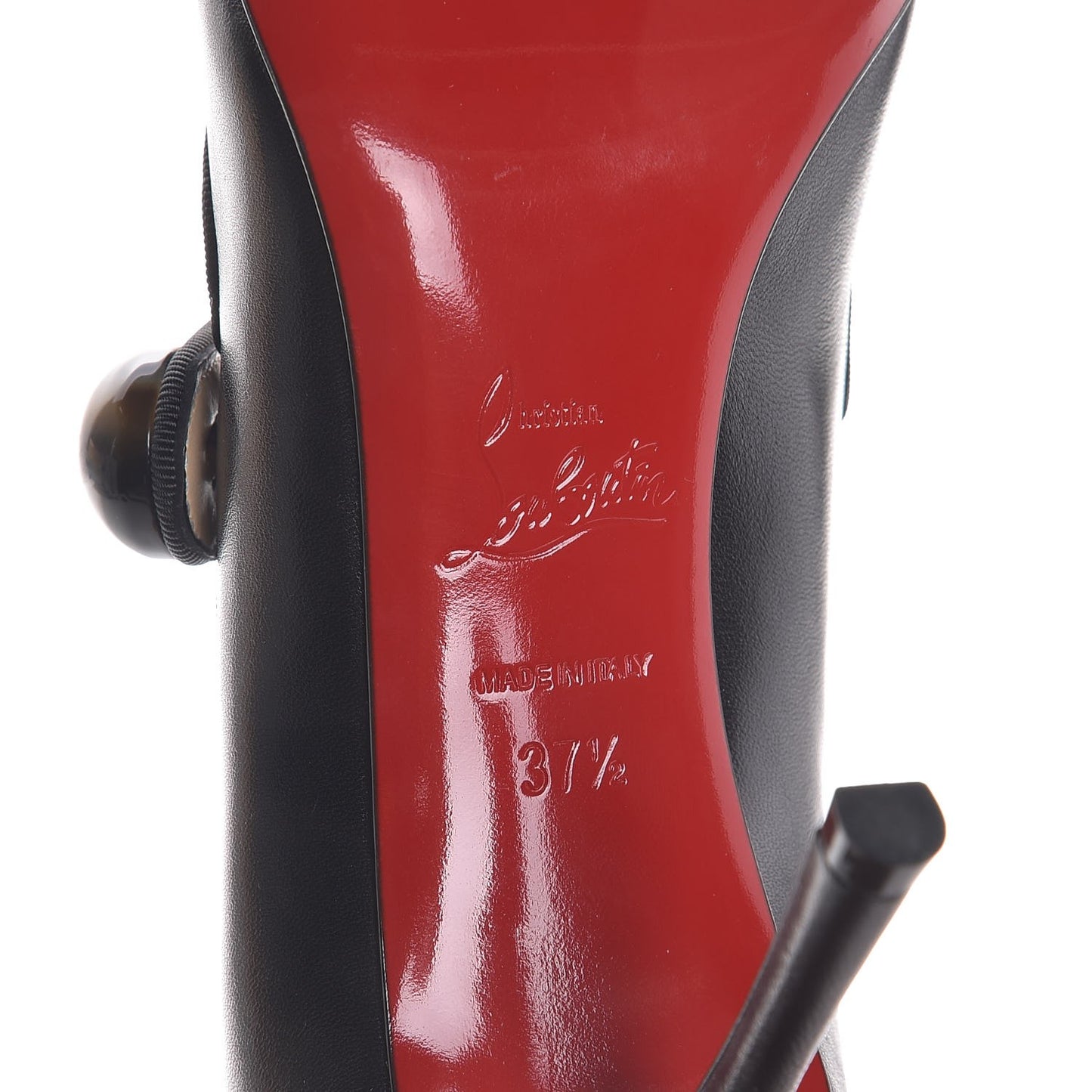 Shiny Nappa Booton ML 85 Mary Jane Pumps 37.5 Black