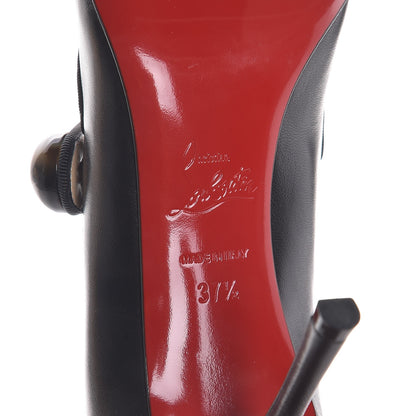 Christian Louboutin Shiny Nappa Booton ML 85 Mary Jane Pumps 37.5 Black 6 of 8
