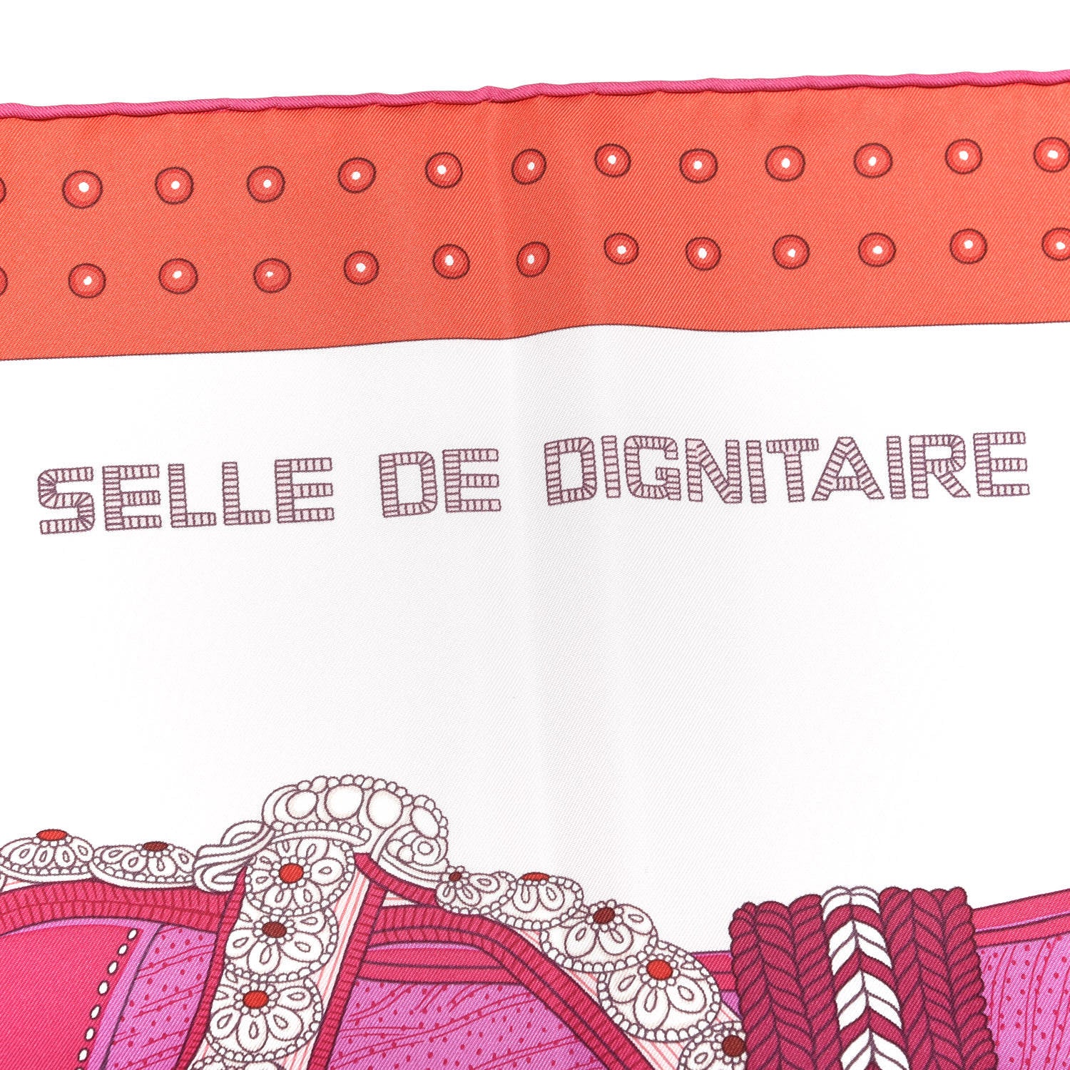 Hermes Silk Selle De Dignitaire Scarf 90 3 of 7