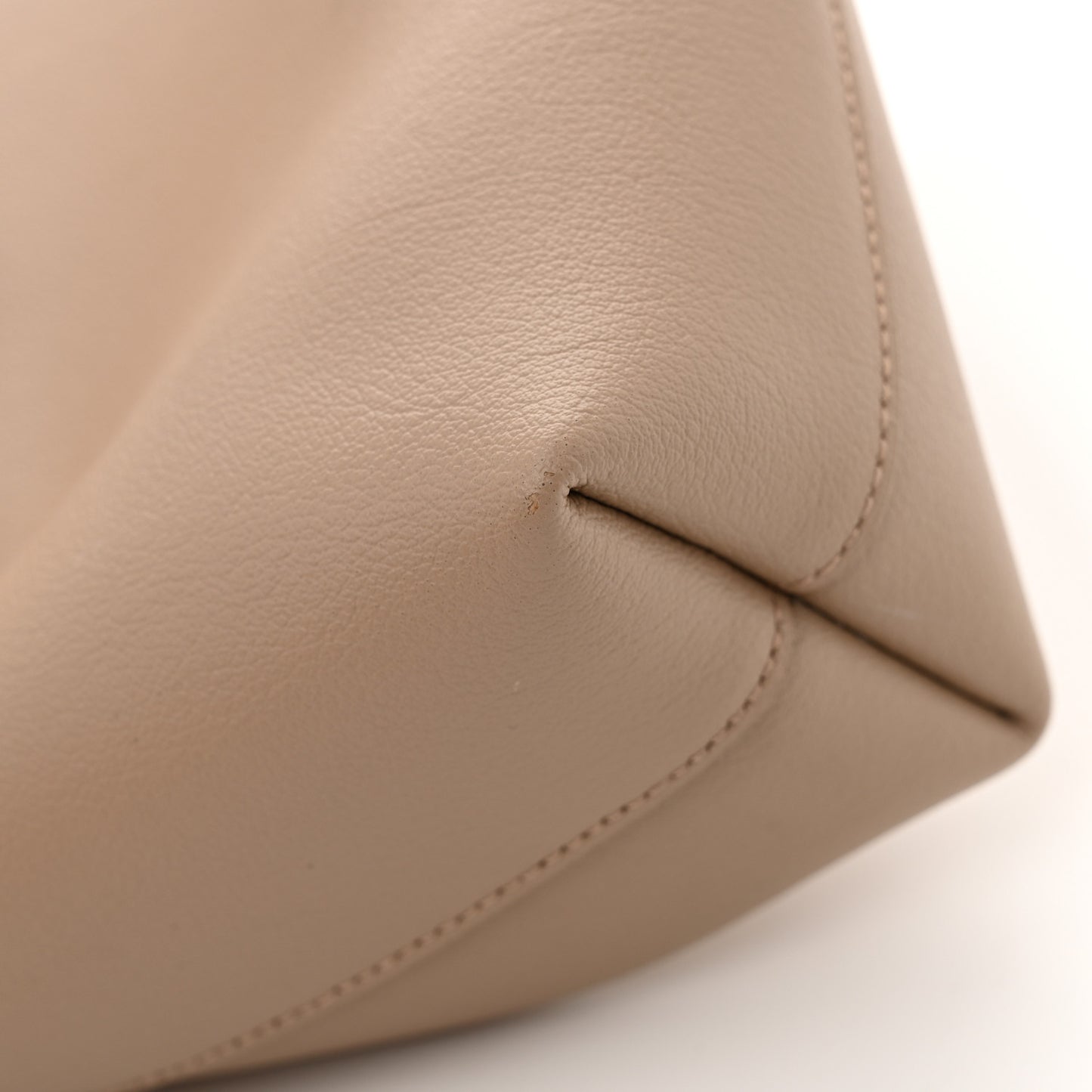 Calfskin Toy Shopping Tote Nude Powder