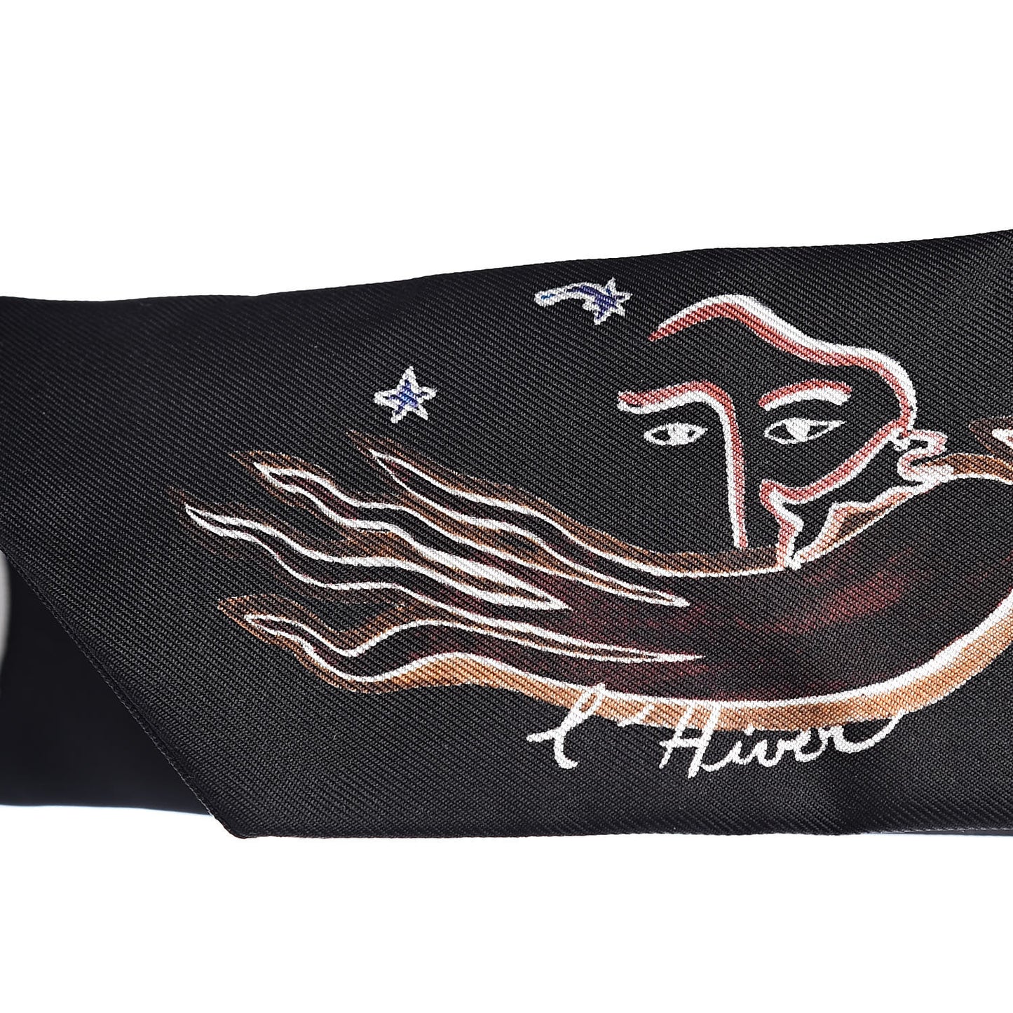 Silk L'Hiver Mitzah Scarf Black