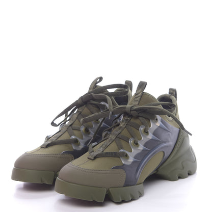 Christian Dior Neoprene Rubber Womens D-Connect Sneakers 35.5 Kaki 3 of 8