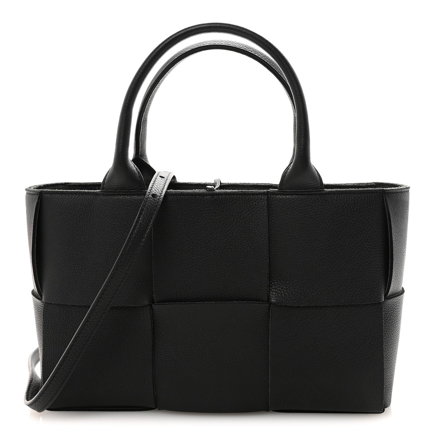 Nappa Maxi Intrecciato Arco Tote Black