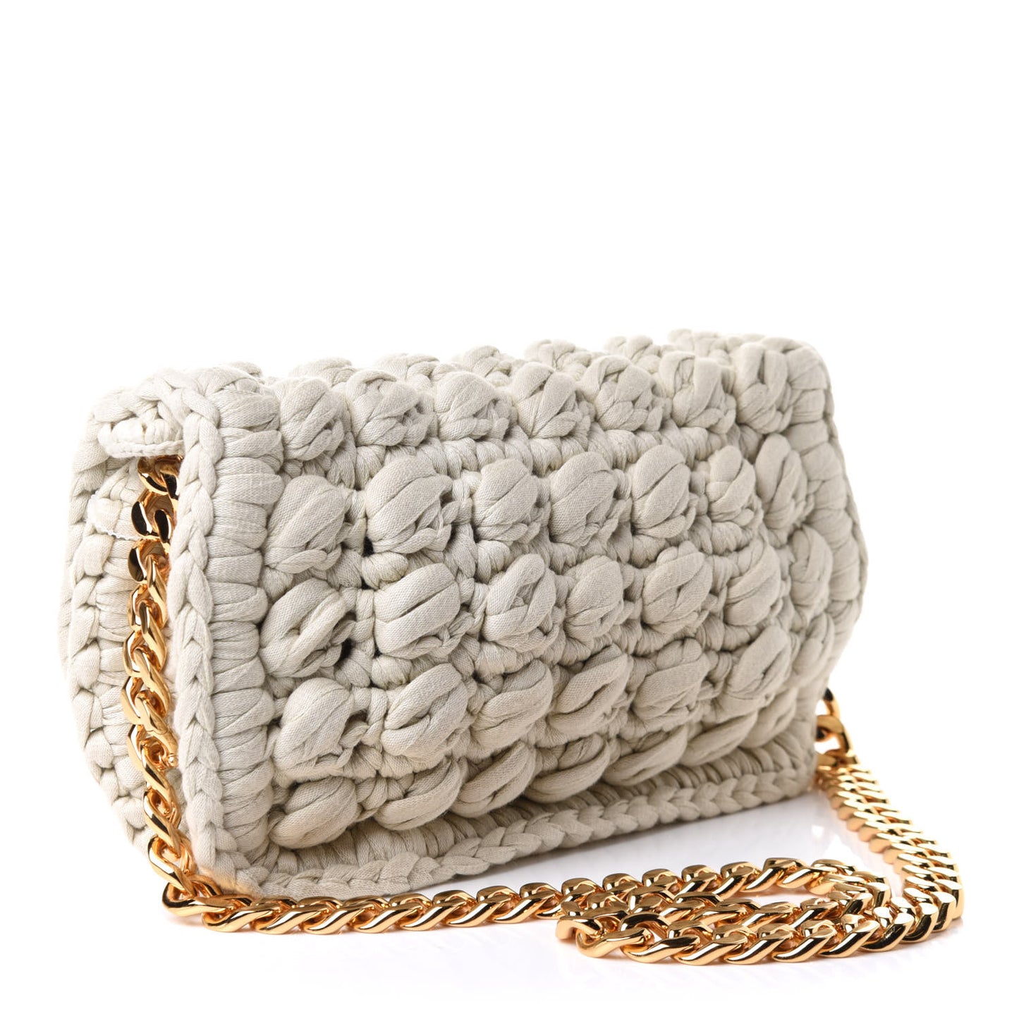 Jersey Crochet Shoulder Bag Plaster