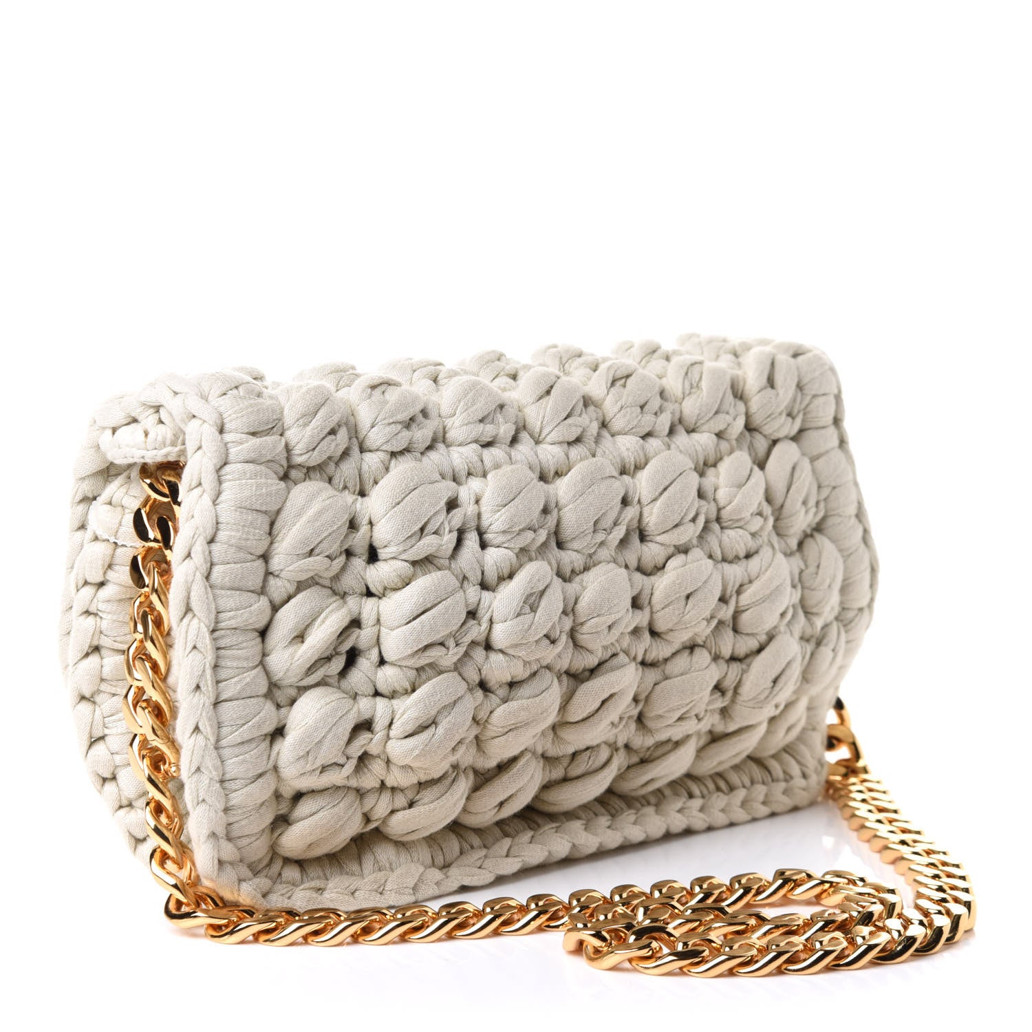 Bottega Veneta Jersey Crochet Shoulder Bag Plaster 4 of 10