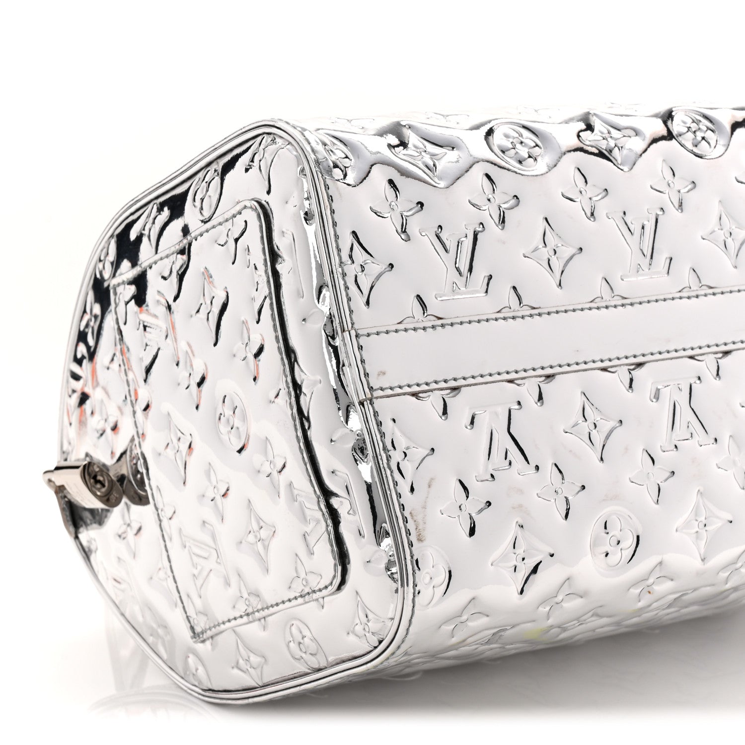 Louis Vuitton Monogram Miroir Speedy 30 Silver 9 of 11