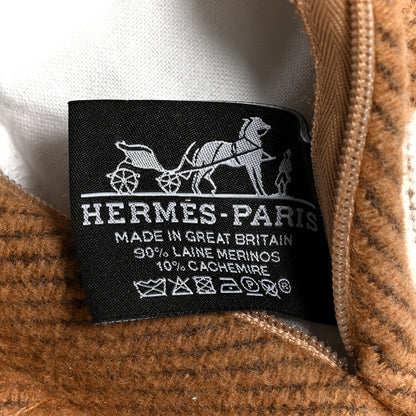Hermes Wool Cashmere Avalon Pillow PM Ecru Camel 3 of 5