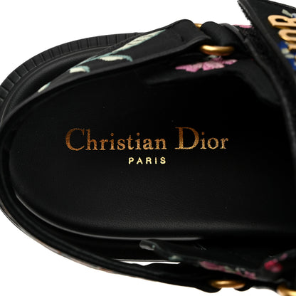 Christian Dior Technical Fabric Petites Fleurs Print Dioract Sandals 40 Black Multicolor 6 of 8
