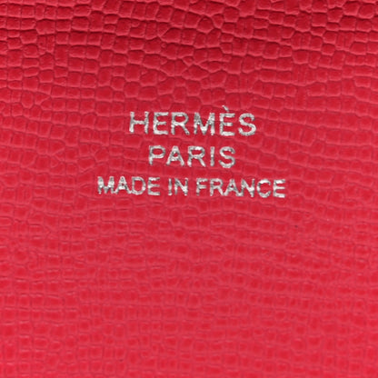 Hermes Madame Calfskin Bastia Coin Purse Rose Extreme 6 of 7