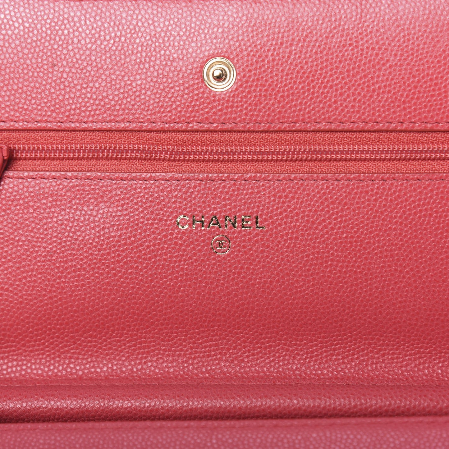 Caviar Quilted Wallet On Chain WOC Pink