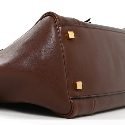 Celine Supple Shiny Lambskin Medium Smiling New Luggage Brick 8 of 9
