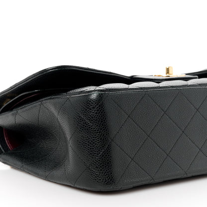 Chanel Caviar Quilted Jumbo Double Flap Black 9 of 10