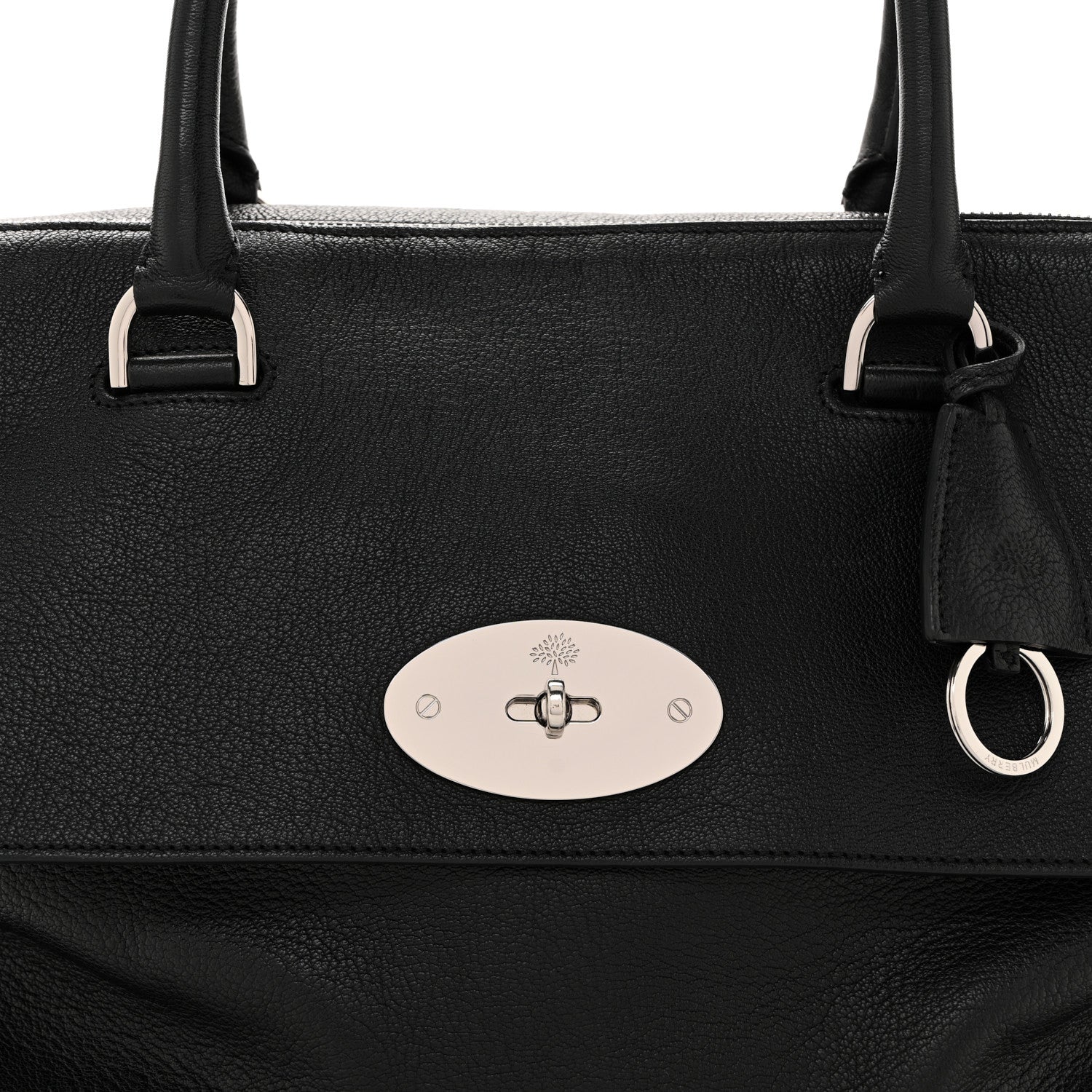 Mulberry Glossy Goatskin Medium Del Rey Satchel Black 9 of 15