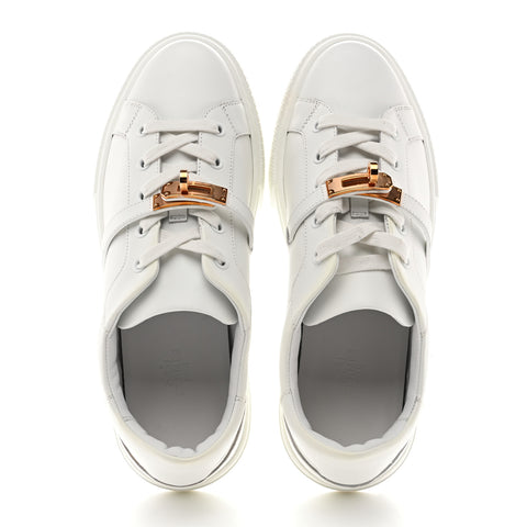 Calfskin Day Sneakers 40 White