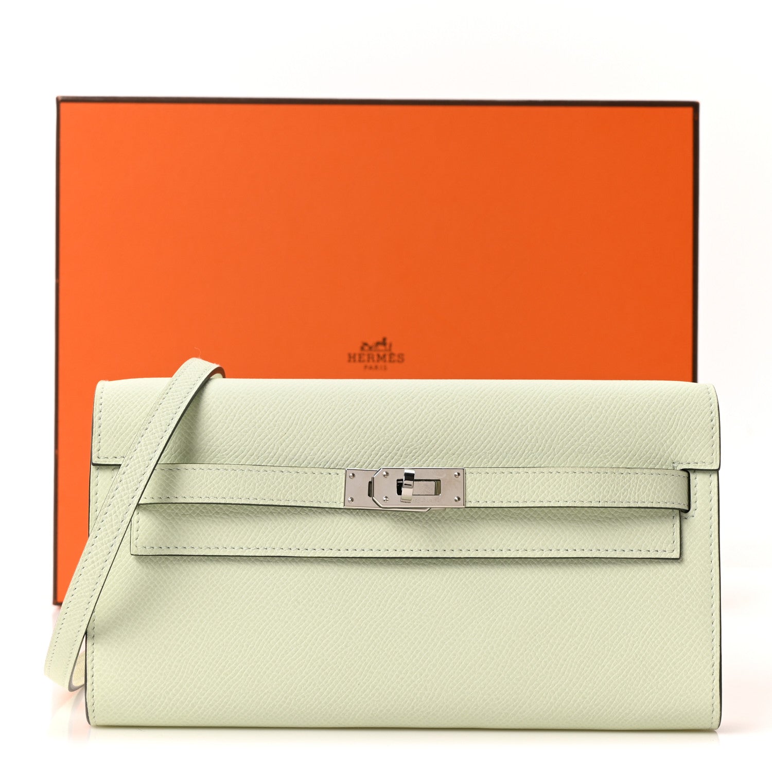 Hermes Epsom Kelly Wallet To Go Vert Fizz 11 of 11
