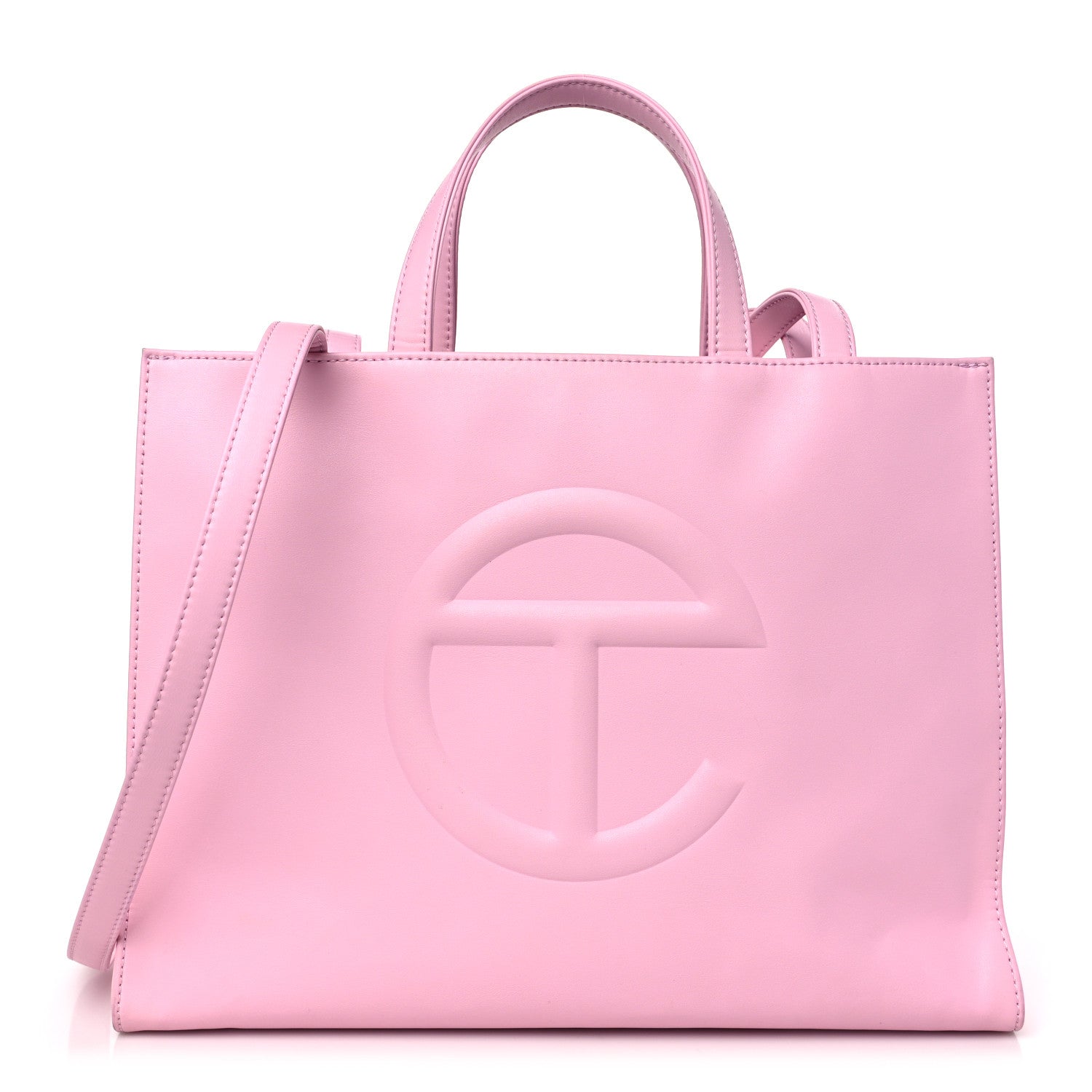 Telfar Vegan Leather Medium Shopping Bag Bubblegum 1 of 10