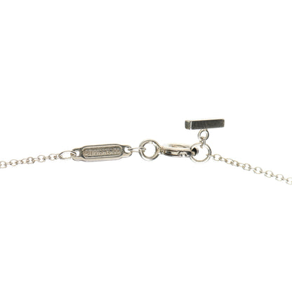 Tiffany Sterling Silver Large T Smile Pendant Necklace 4 of 5