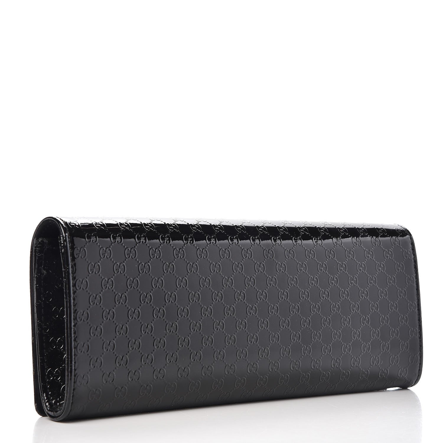 Gucci Patent Microguccissima Small Broadway Clutch Black 3 of 7