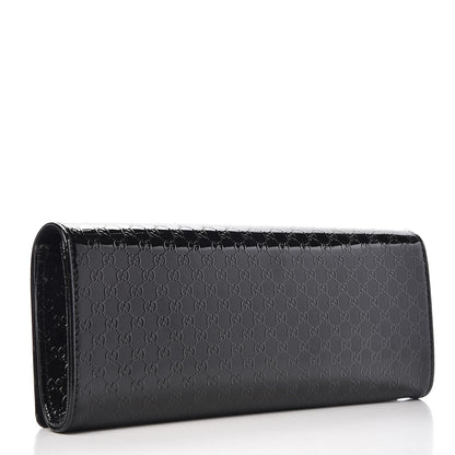 Gucci Patent Microguccissima Small Broadway Clutch Black 3 of 7