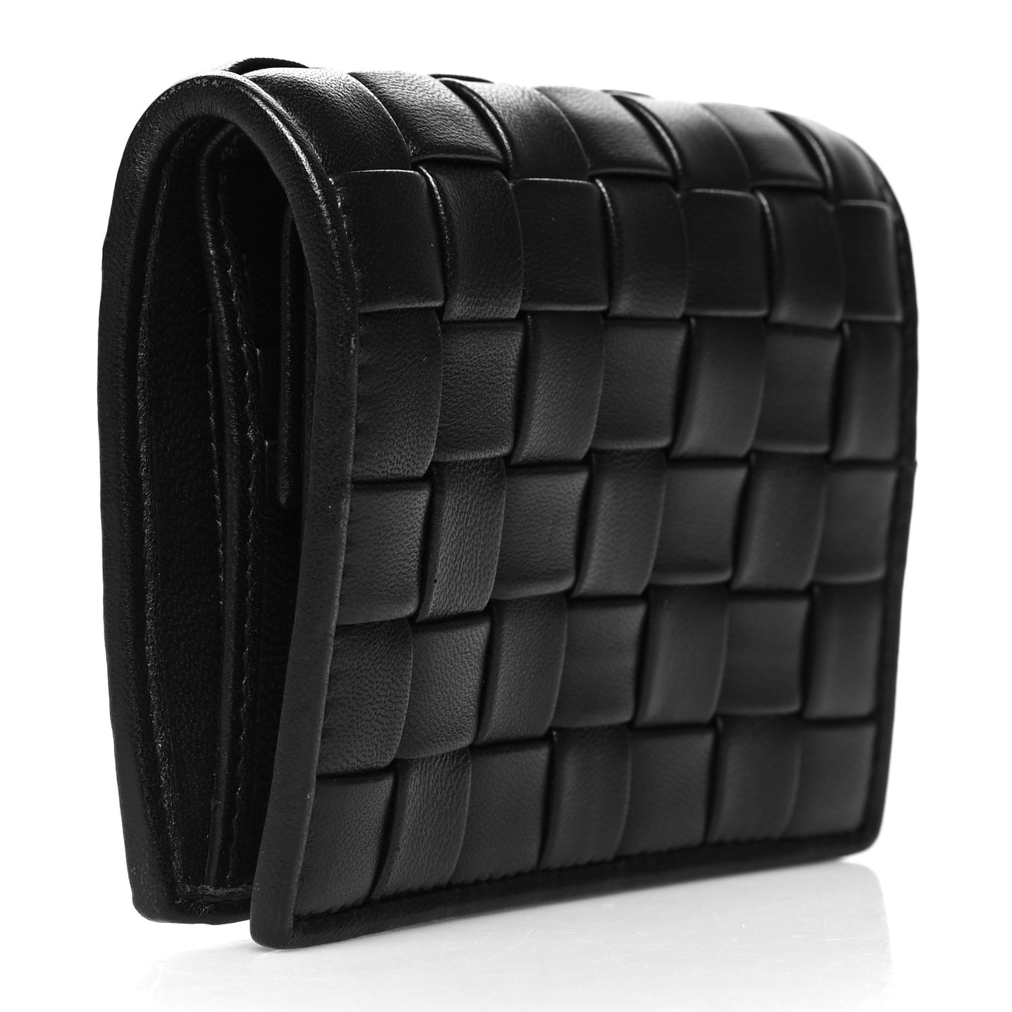 Nappa Woven Bifold Wallet Black