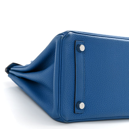 Hermes Togo Birkin 25 Bleu Zellige 9 of 15