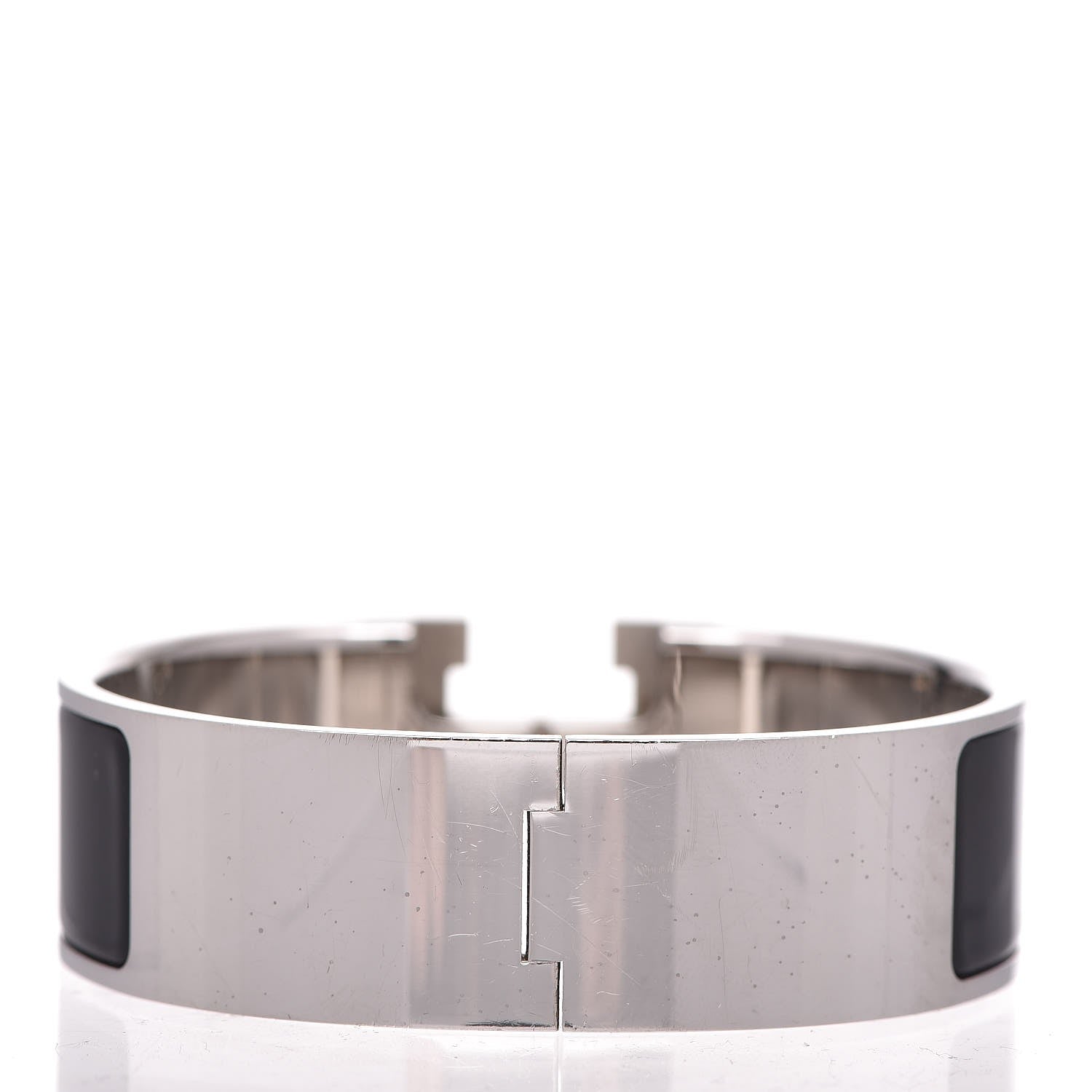 Hermes Enamel Wide Clic Clac H Bracelet GM Black 3 of 5