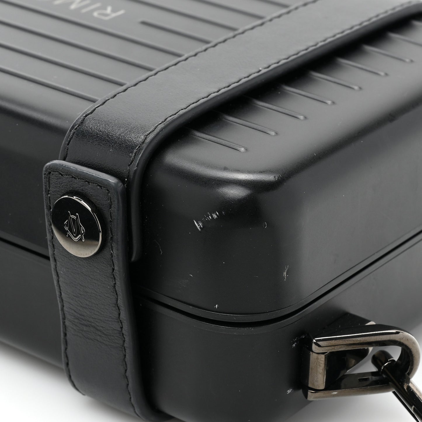 Matte Polycarbonate Personal Cross-Body Bag Black