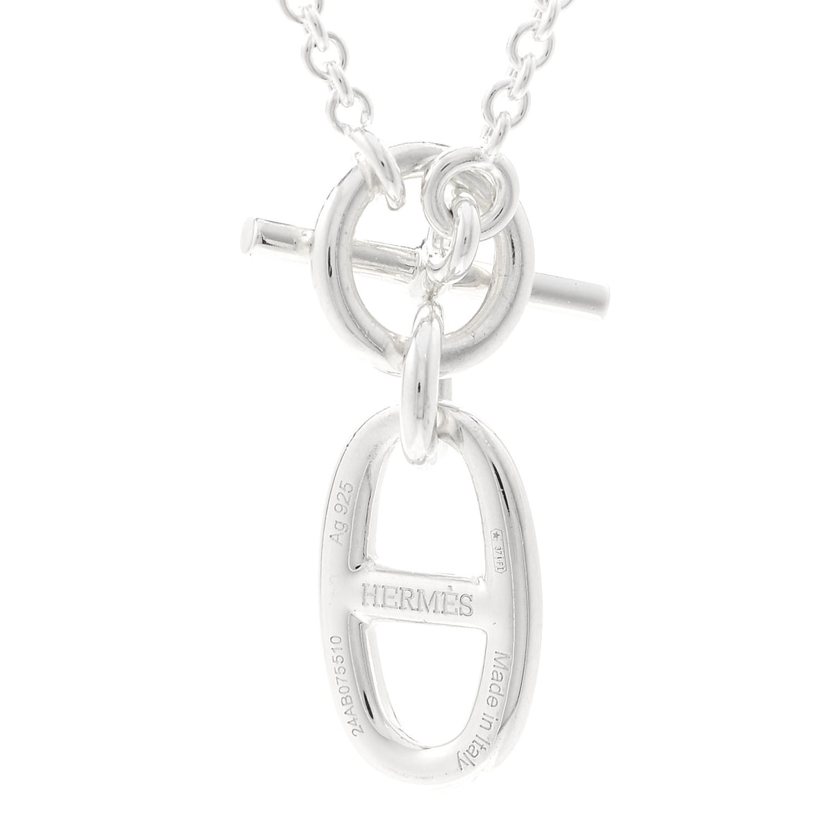 Sterling Silver Amulette Chaine d'Ancre Necklace