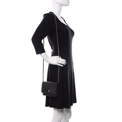Chanel Caviar Quilted Wallet On Chain WOC Black 2 of 12
