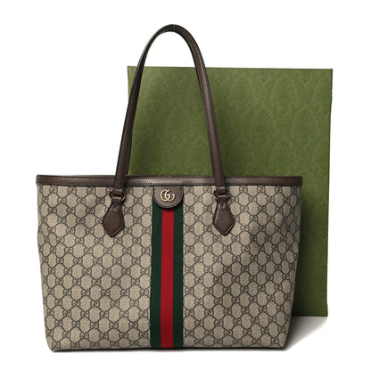 Gucci GG Supreme Monogram Medium Ophidia Shopping Tote Brown 11 of 11