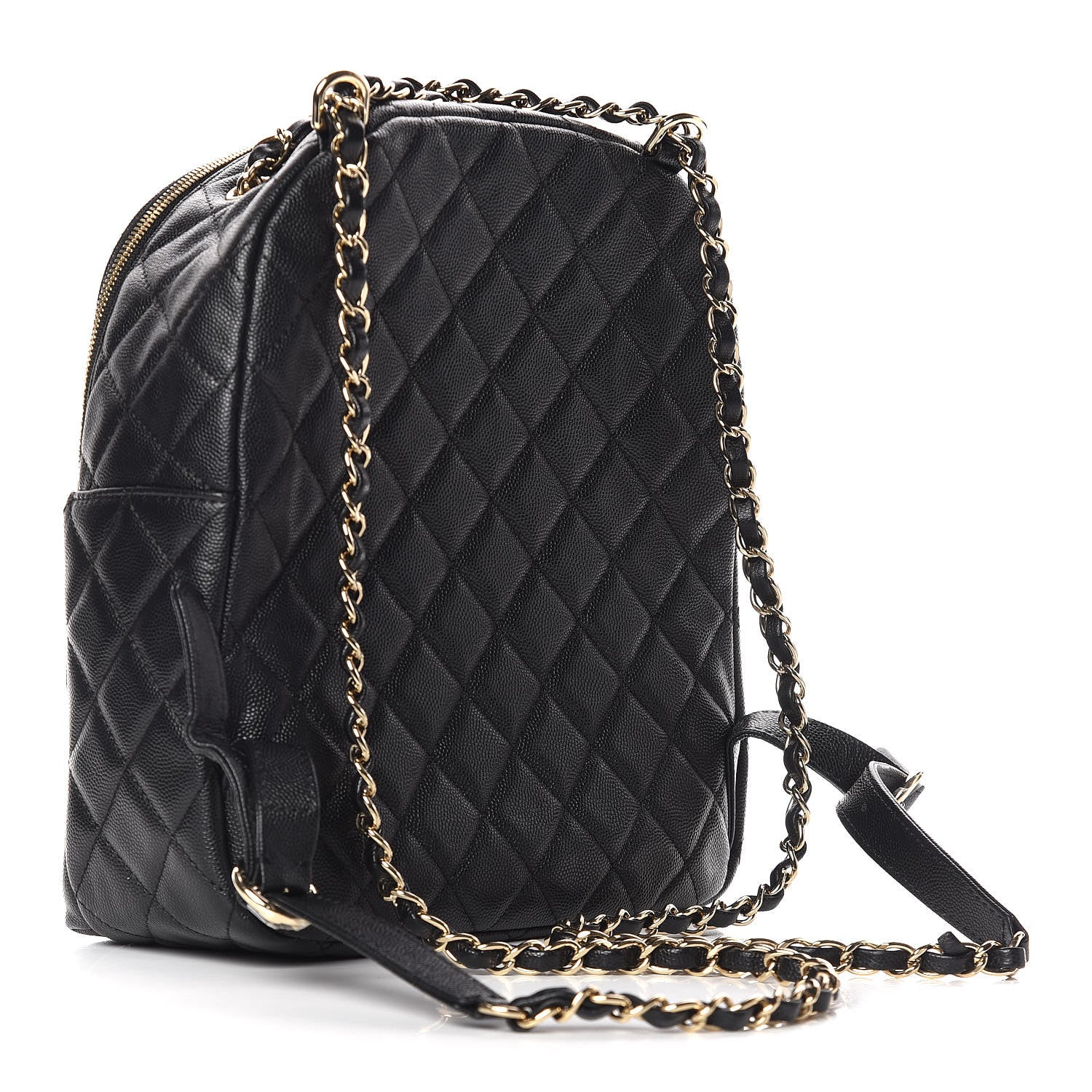 Chanel Caviar Quilted Large CC Day Backpack Black 3 of 11
