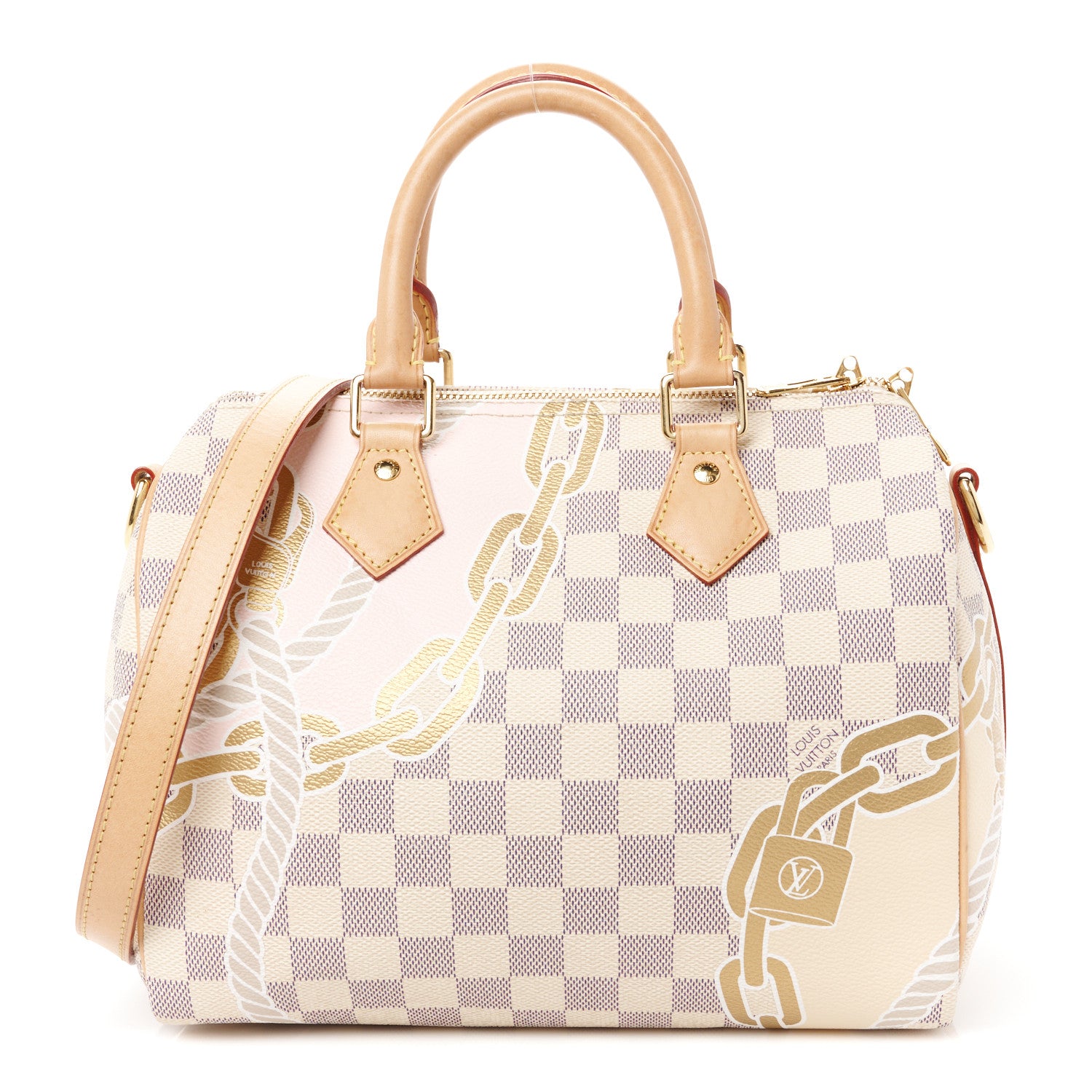 Louis Vuitton Damier Azur Nautical Speedy Bandouliere 25 1 of 12