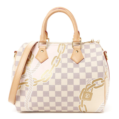 Louis Vuitton Damier Azur Nautical Speedy Bandouliere 25 1 of 12