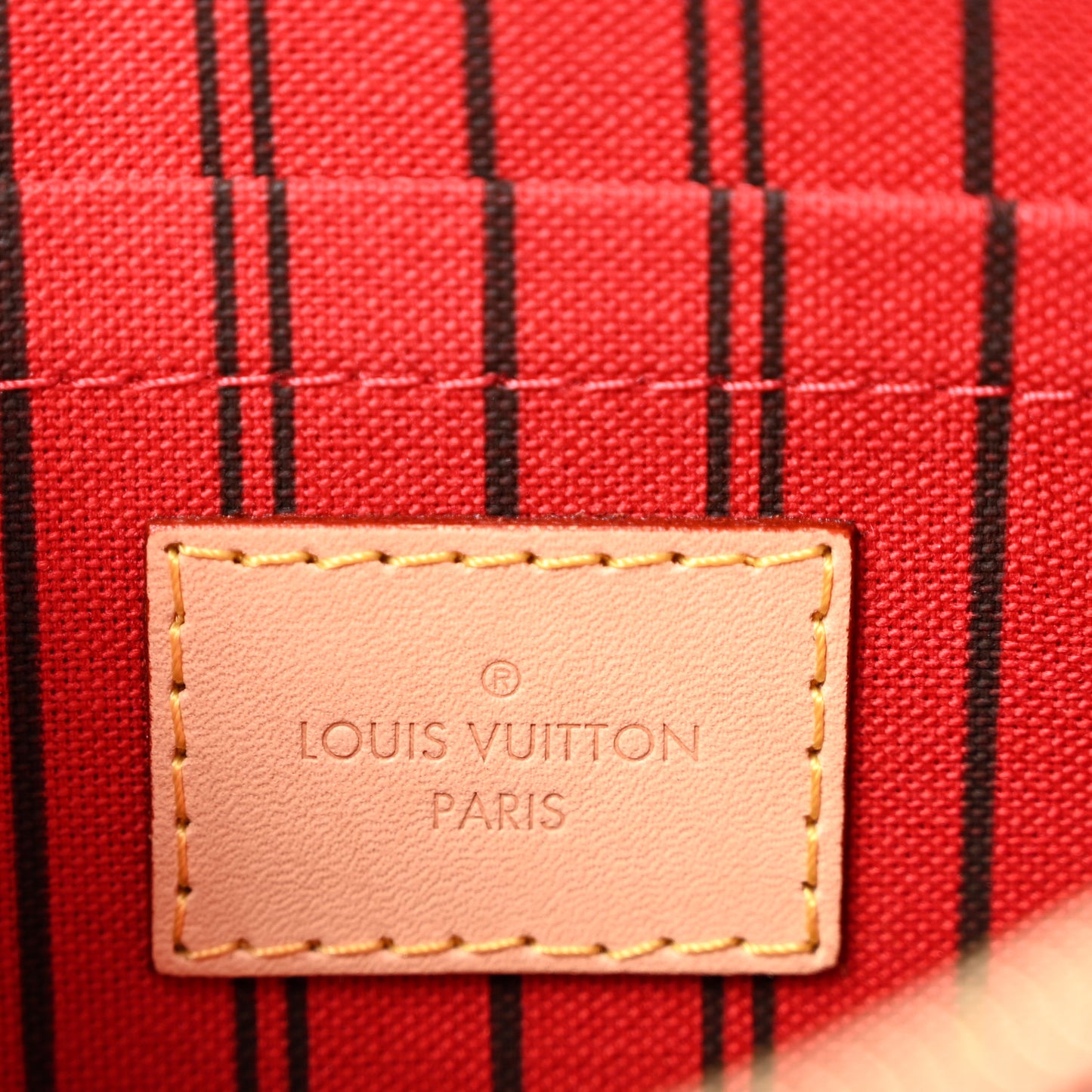 Monogram Neverfull MM GM Pochette Cherry