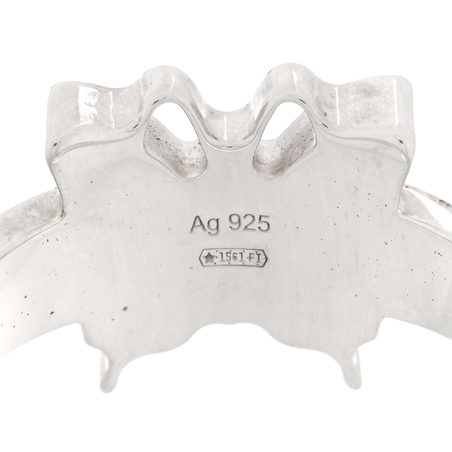 Sterling Silver Butterfly Band Ring 57 8